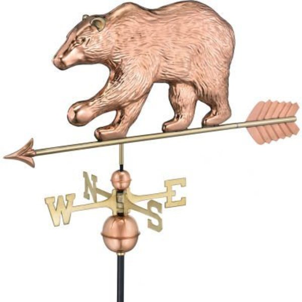 Good Directions Good Directions Bear Weathevane w/ Arrow, Polished Copper 695PA